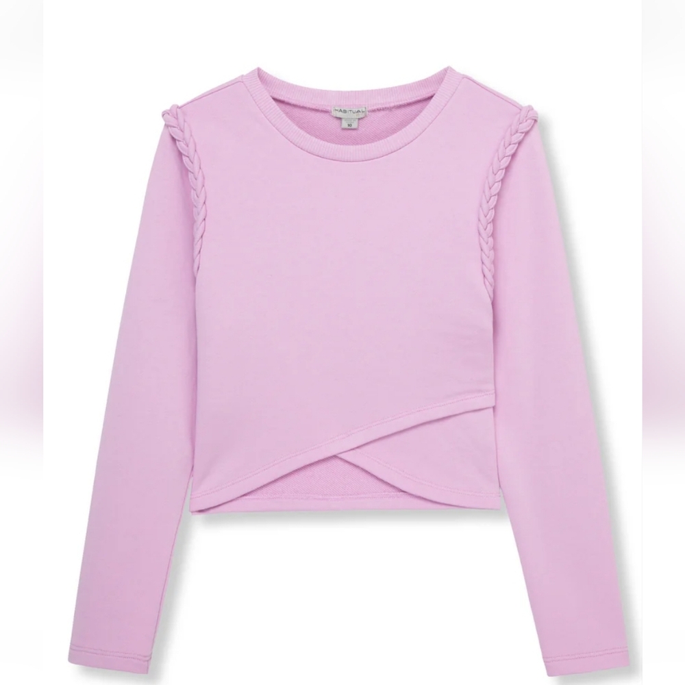 Habitual Kids Braided Trim Crossover Top. Size 12